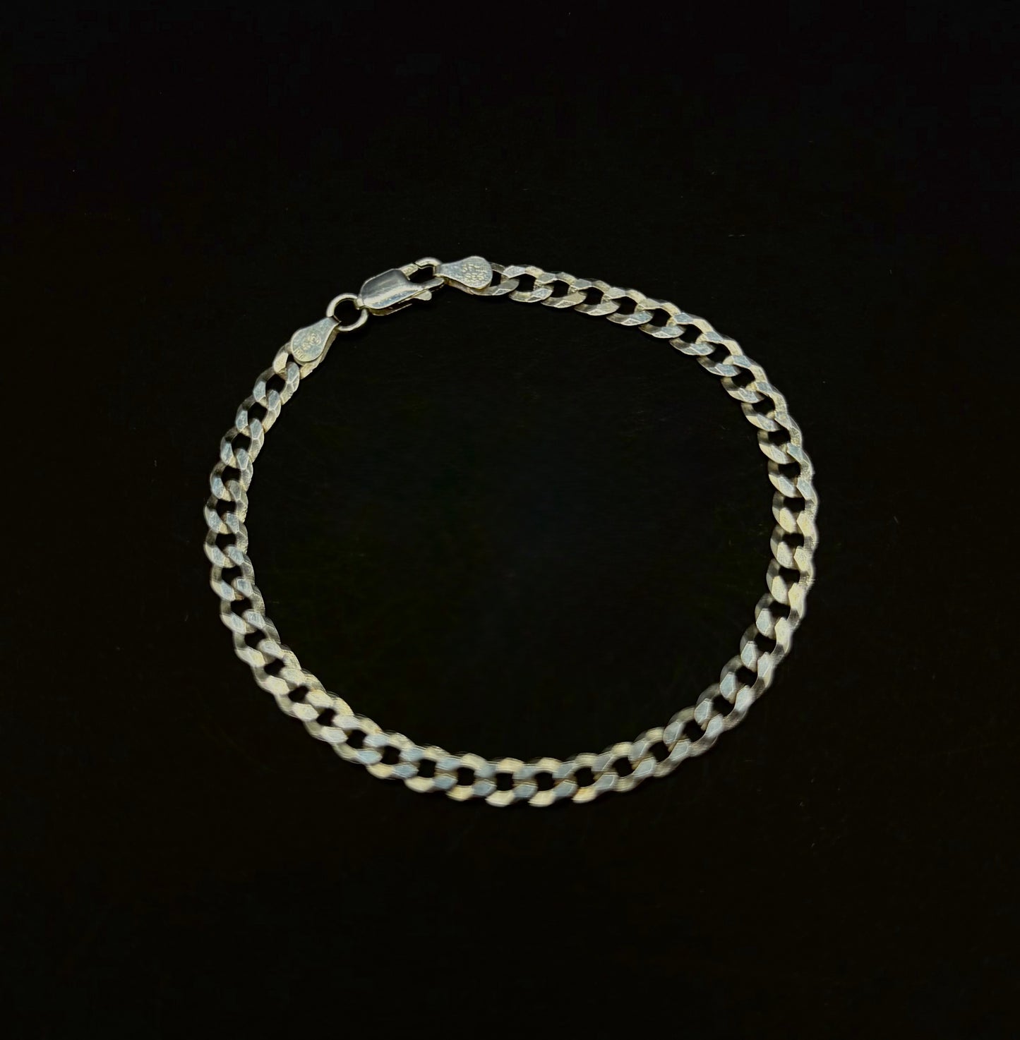 Pulsera de eslabones de plata de ley 925
