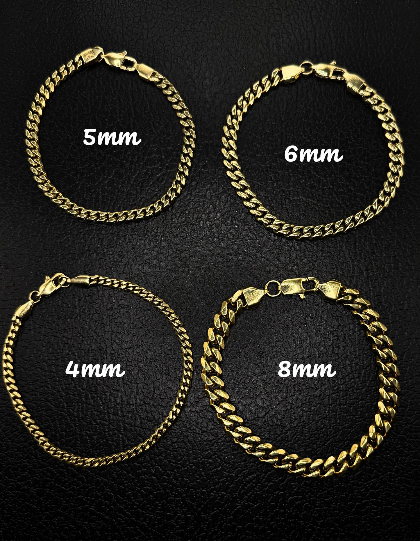 14K Gold Plated Stainless Steel Cuban Link Bracelet